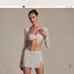 Elegant Silver Sequin Dress